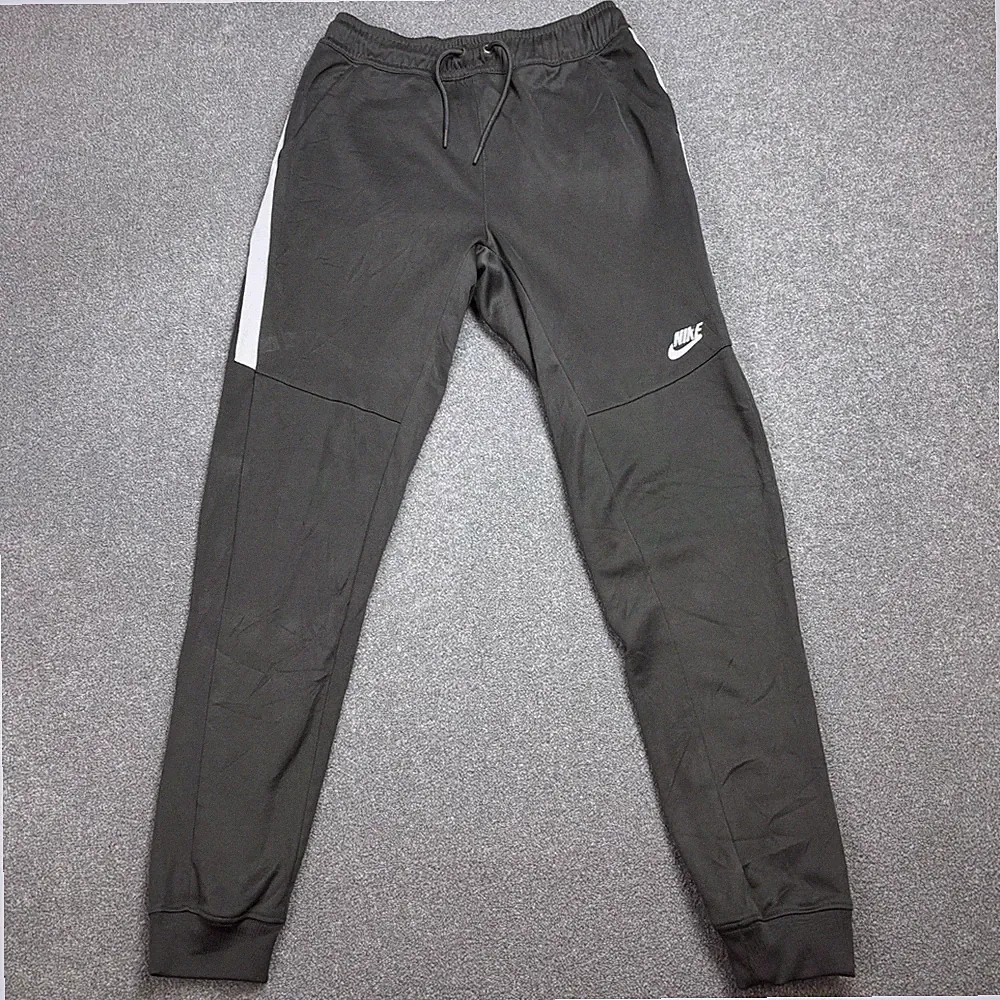 Nike Trainingshose Erwachsene Small Grau Y2K Baggy Swoosh Hip Hop Jogginghose Herren