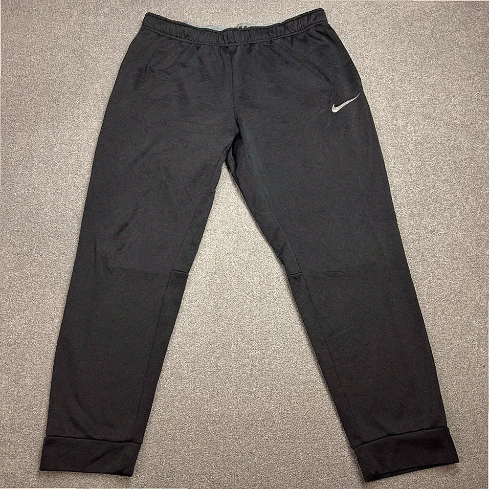 Nike Trainingshose Erwachsene X Large schwarz Swoosh Y2K Sport Baggy Fleece Jogginghose Herren