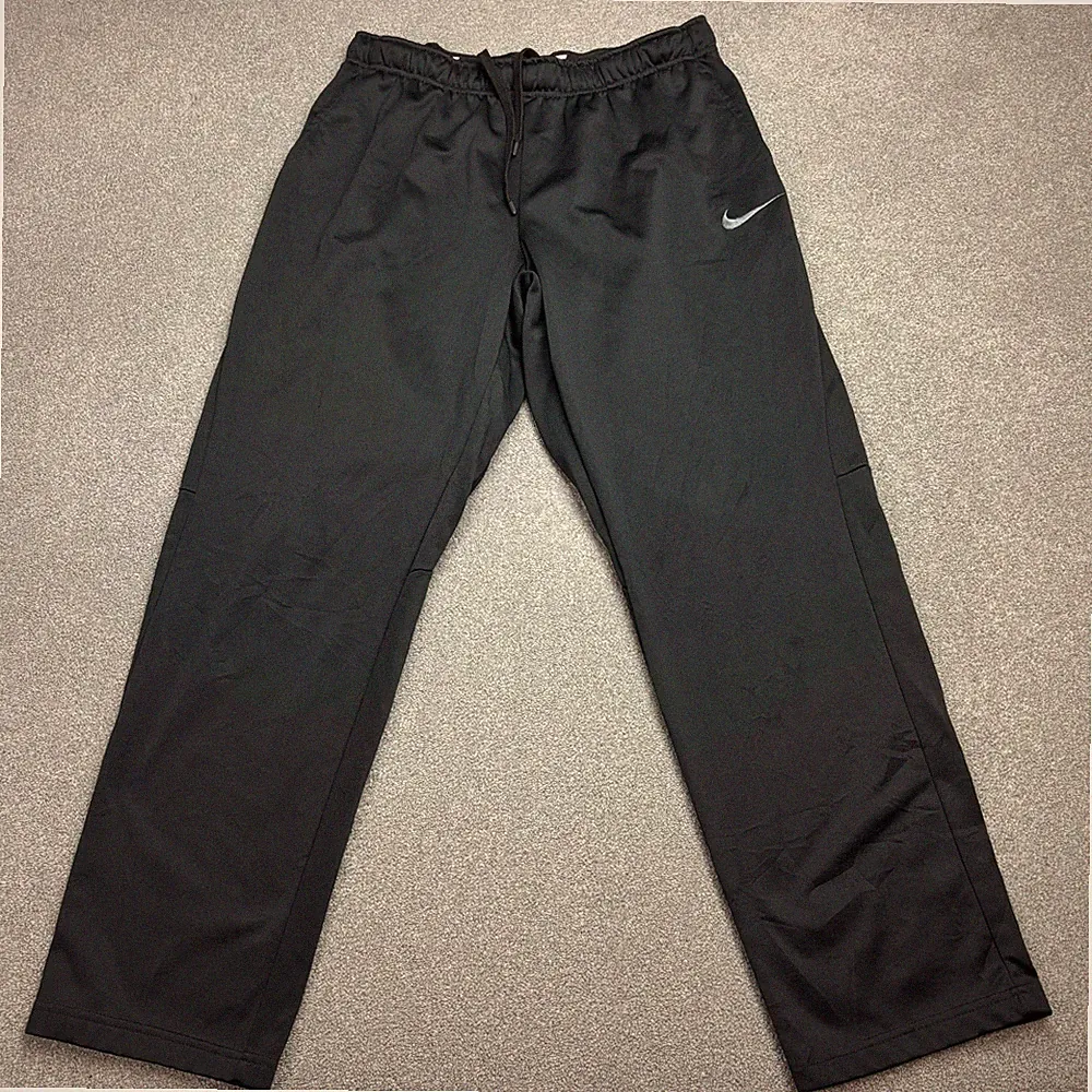 Nike Trainingshose Erwachsene X Large schwarz Y2K Swoosh Fleece Hip Hop Baggy Jogginghose Herren