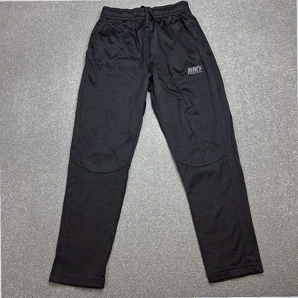 Nike Trainingshose Kinder X Large Schwarz Swoosh Baggy Sport Jogginghose Jugend