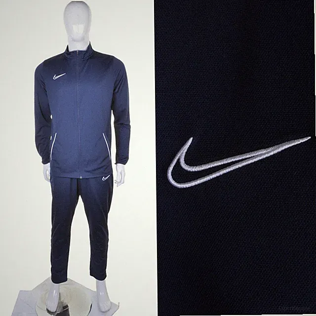 NIKE Vintage Komplettes Trainingsanzug XL Blauer Oberteil Unterteile Jacke Hose