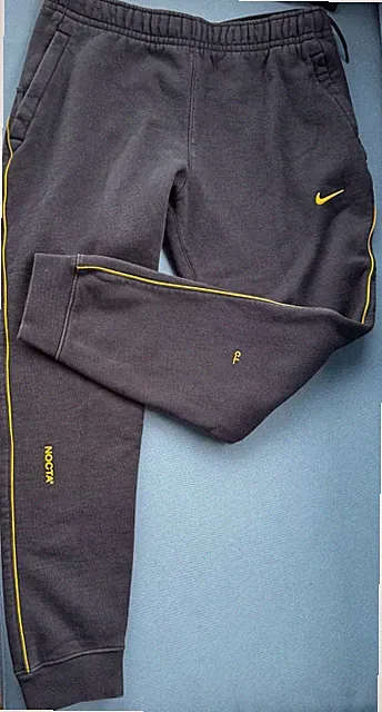 Nike x Drake NOCTA Fleece Joggers Black Gold L EUC
