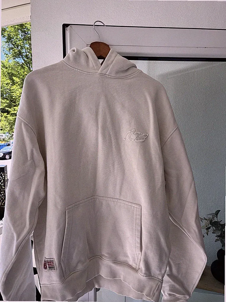 NOFS Herren Jogginghose M Beige Baumwolle elastischer Bund Bindeverschluss