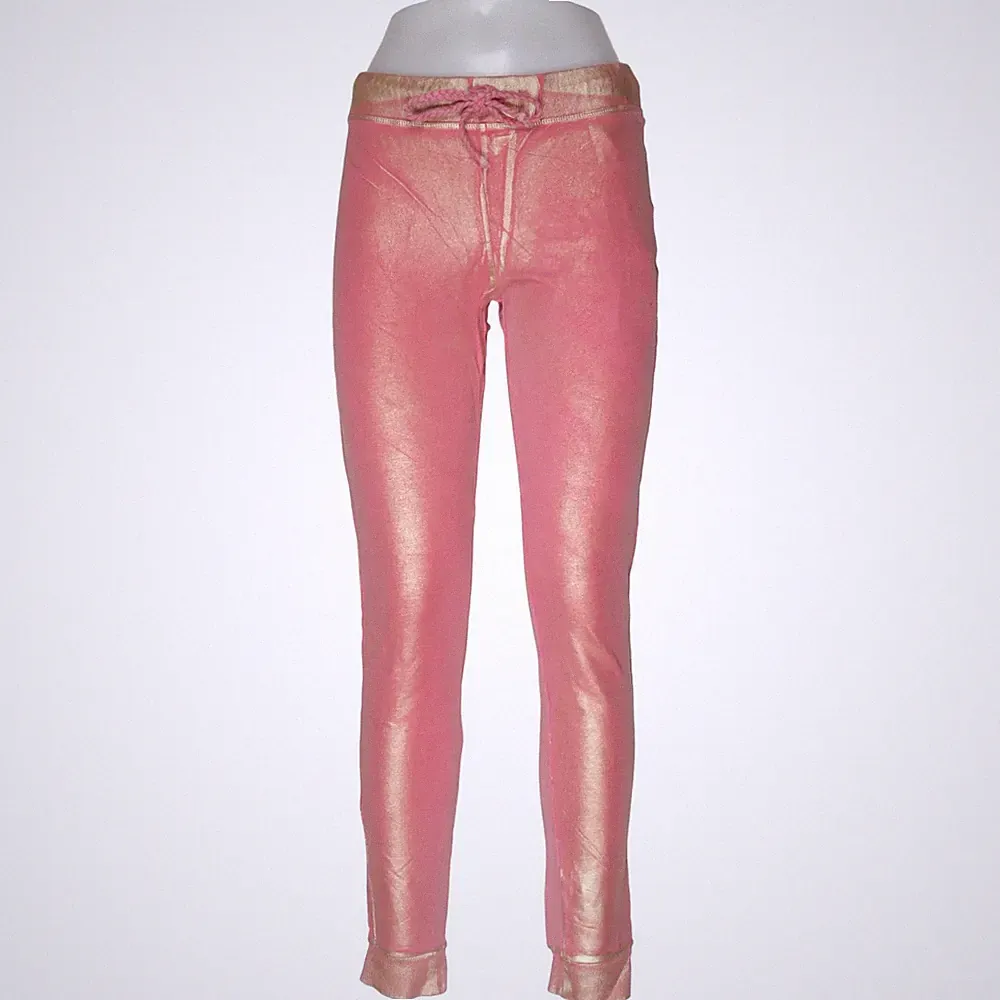 Nolita, Jogginghose, Größe: M, Pink/Gold, Baumwolle/Elasthan, Einfarbig #6kJ