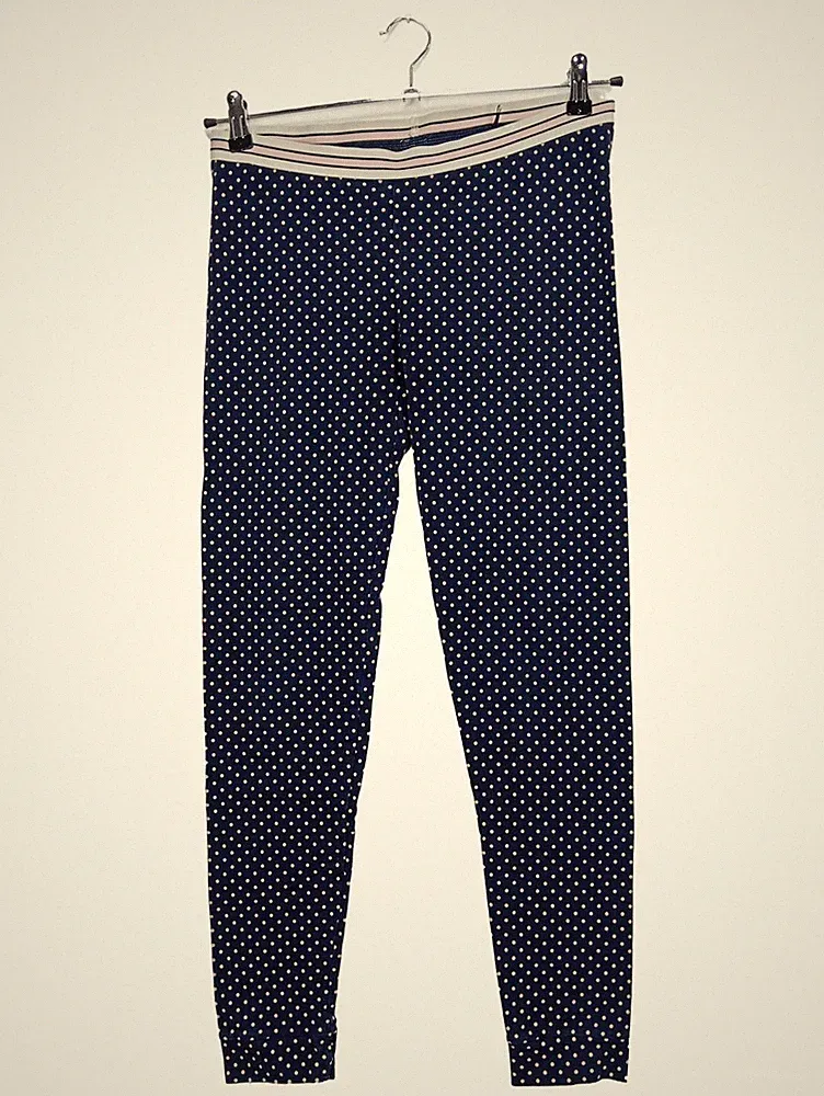 Noppies Damen Jogginghose Gr. XS/S Blau Gepunktet