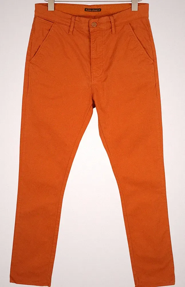 Orange Chinohose