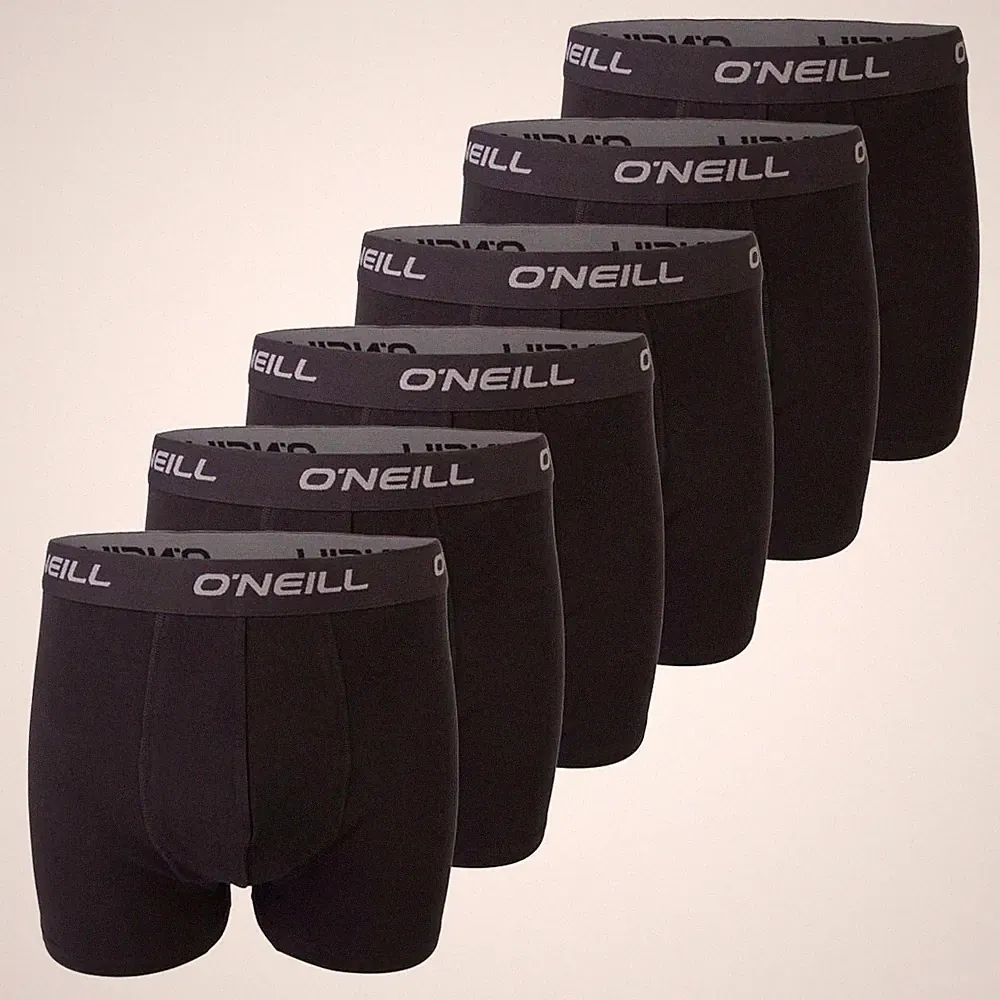 O'Neill Herren Boxershort 6er Pack Sport Boxer Unterwäsche Unterhose Baumwolle