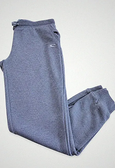 O'Neill Men's Gray Jogger Sweatpants Tie Waist Cuffed Ankle Pockets Athletic