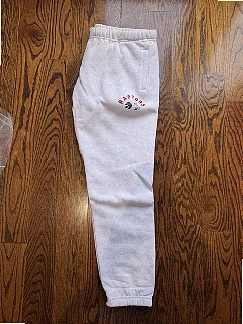 Octobers Very Own Toronto Raptors Sweatpant Mens XXL White NBA Basketball Jogger