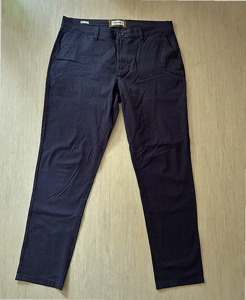 Only & Sons (Gr. 33) W33 L31 Herren Chino Stoffhose Stretch dunkelblau Navy