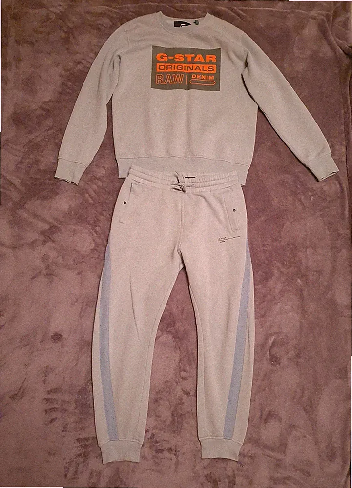 Original G-Star premium Jogginganzug M pullover + Hose helltürkis