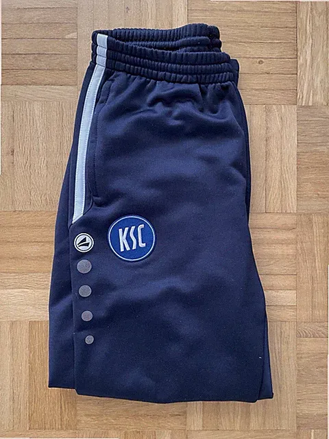 Original KSC Karlsruhe Jako Hose Jogging Größe XL Matchworn Guter Zustand