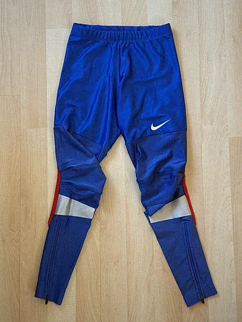 Original Nike Pro Vent Lauftight Laufhose glänzend Gr. XS