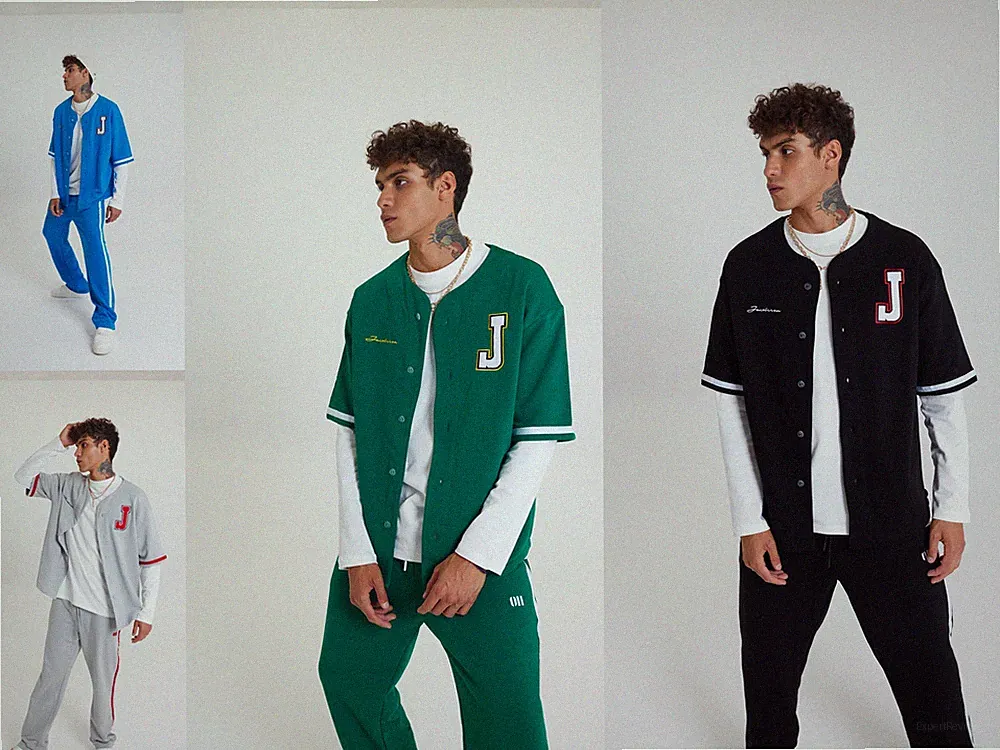 OSSY HOMER Set Baseball Hemd Hose Jogger Jogginganzug Oversize