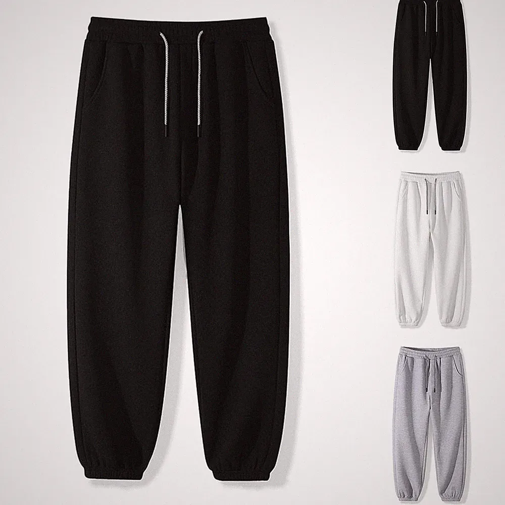 Oversize Herren Waffel Jogginghose volle Länge für freizeit Streetwear