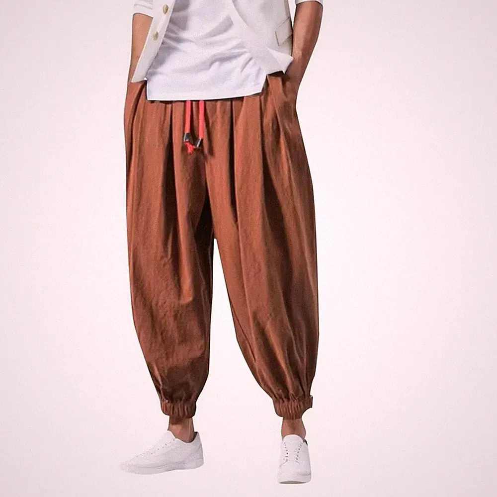 Oversize Jogginghose Baggy Silhouette Beinbindung Einfarbig Stretch Stoff