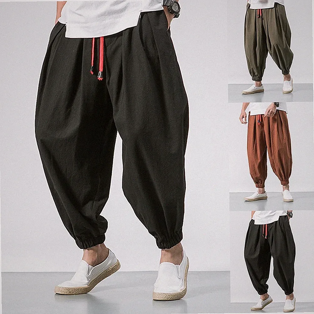 Oversize Jogginghose Baggy Silhouette Beinbindung Volle Länge Einfarbig