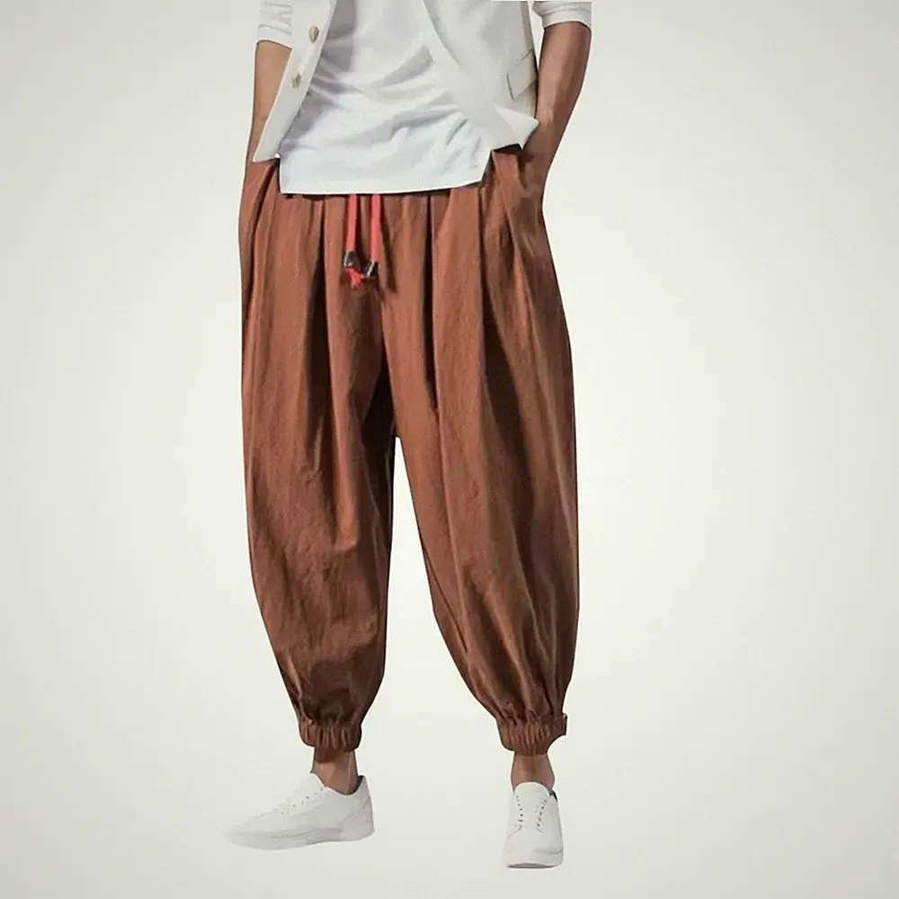 Oversize Jogginghose Loose Fit Baggy Silhouette Beinbindung volle Länge