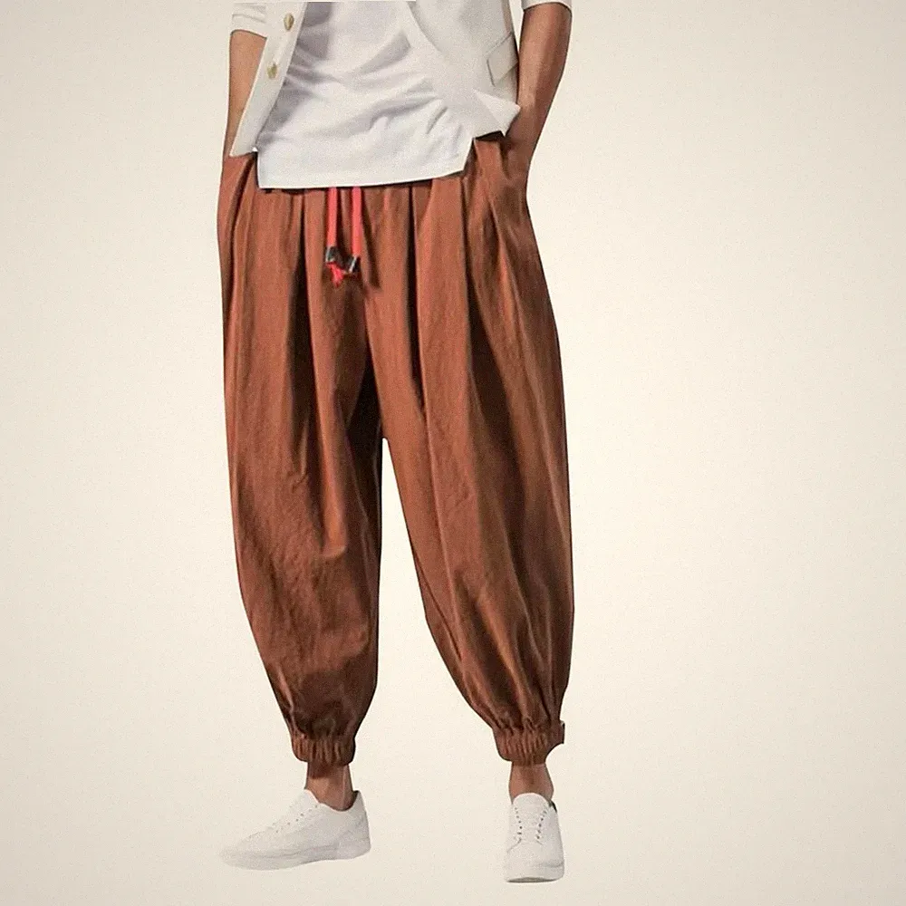 Oversize Jogginghose Loose Fit Baggy Silhouette Beinbindung volle Länge
