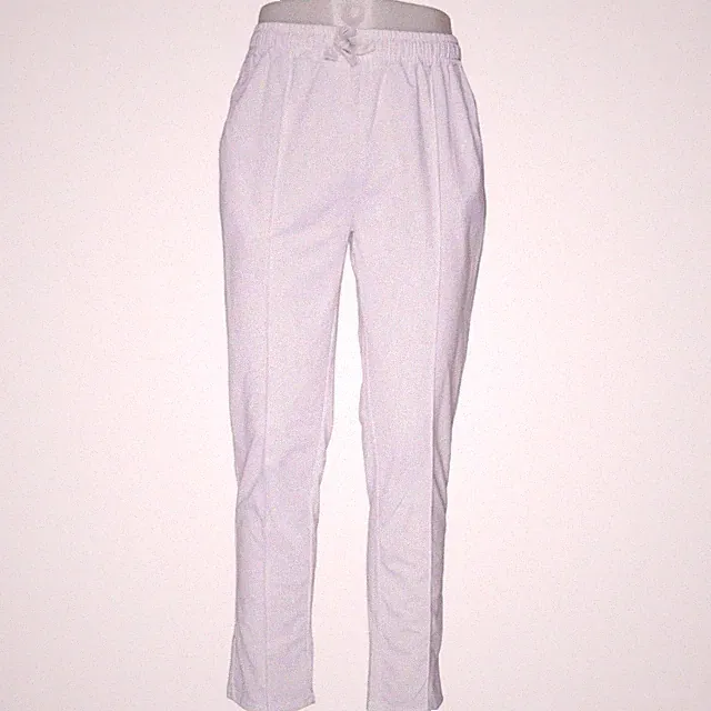 Palazzohose, Größe: L, Weiß, Polyester, Einfarbig, Herren #z0R