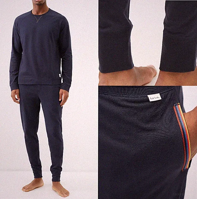 PAUL SMITH Stripes Lounge Pants Jogging-Hose Sweatpants Trousers Joggingpants M
