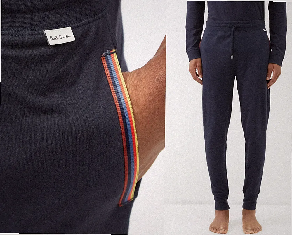 PAUL SMITH Stripes Lounge Pants Jogging-Hose Sweatpants Trousers Joggingpants XL