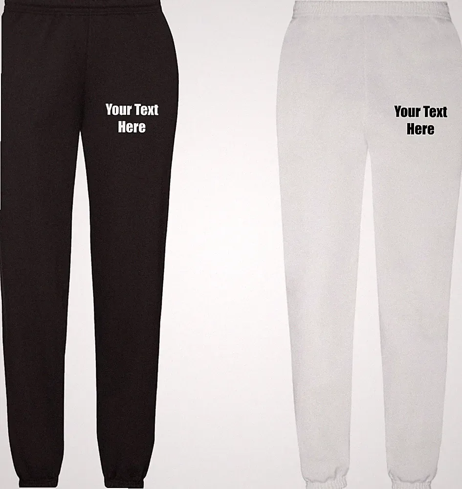 Personalisiert Ihr Text Fruit of the Loom klassische Jogginghose mit Gummizug SS405
