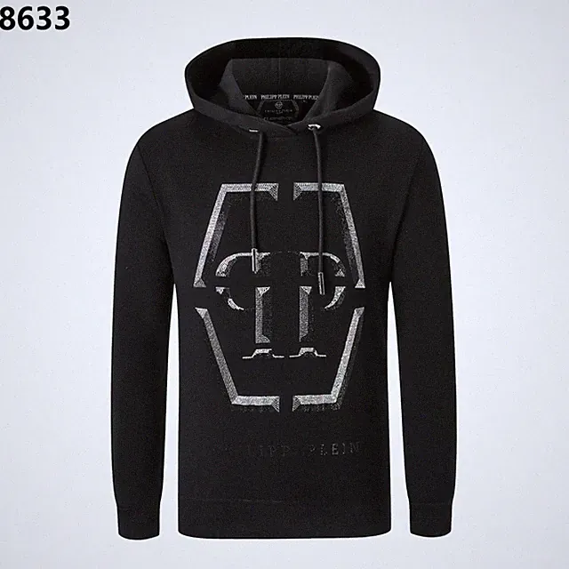 PHILIPP PLEIN HOODIE PHILIP HOODIE STRASS SKULL PULLOVER STRASS