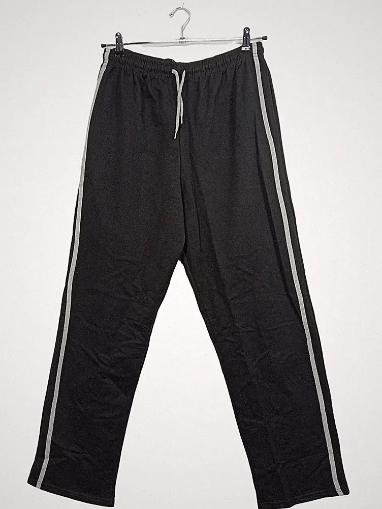 PIERRE CALVINI Trainingshose Herren Jogginghose Schwarz Gr. 42/XL