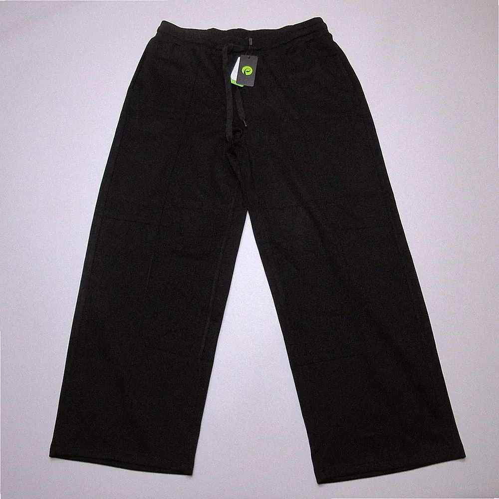Pinspark Damen Hose weites Bein Größe 2XL schwarz EcoCosy Kordelzug Lounge neu mit Etikett