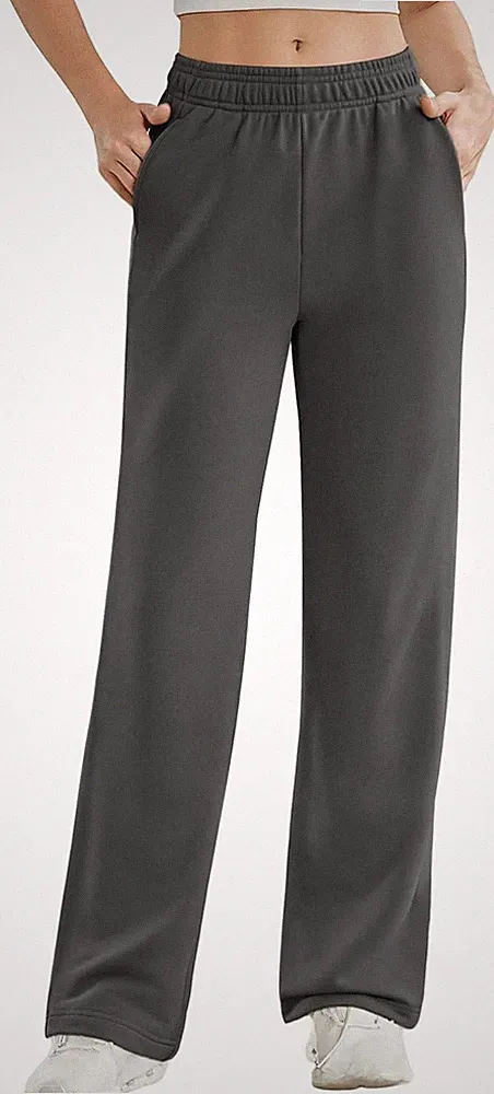 PINSPARK Jogginghose Damen Sporthose Weites Bein Trainingshose High Waist Lang