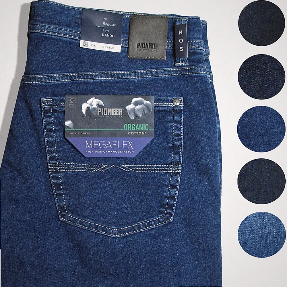 PIONEER Herren Jeans RANDO [ Regular Fit ] Farbwahl MEGAFLEX Stretch-Denim