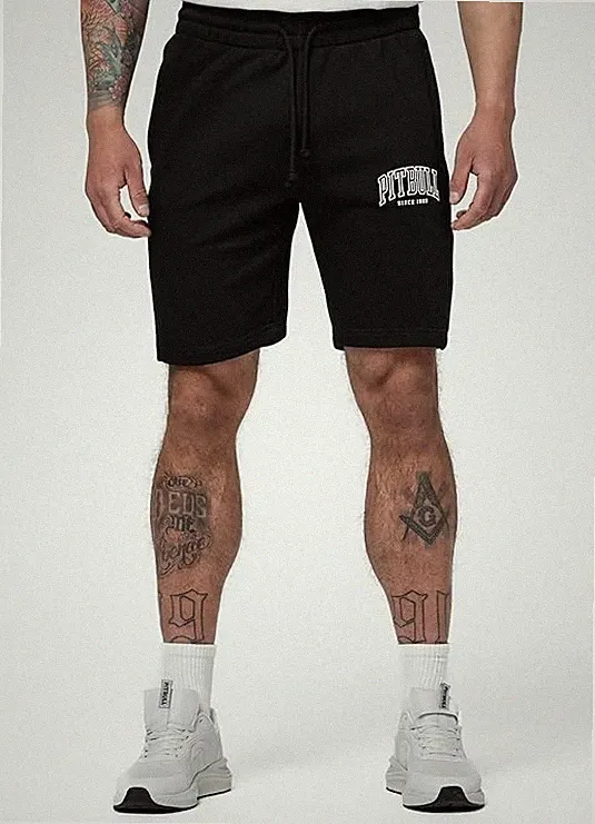 PITBULL - Shorts Herren Badger, Kurze Hosen Herren, Sporthose Elastischer Bund