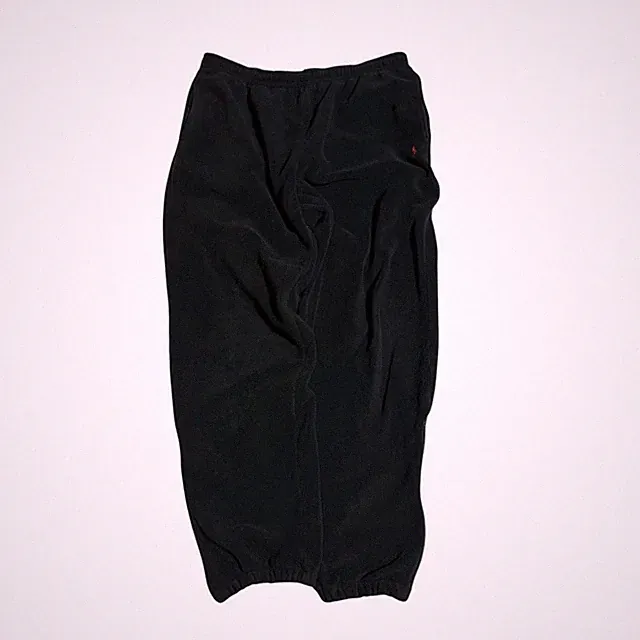 Polo by Ralph Lauren 90s Vintage Fleece Hose Schwarz Herren Gr. L Reißverschl...