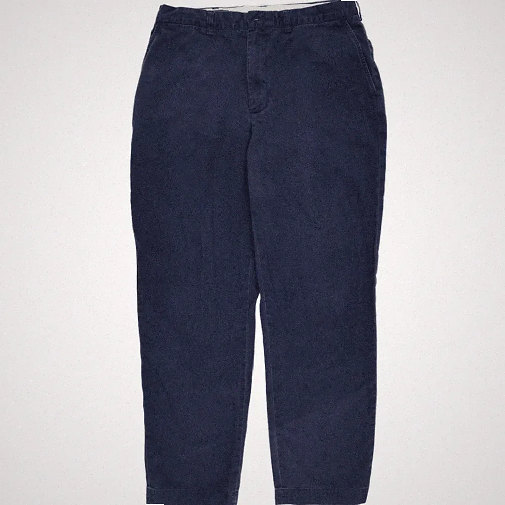 Polo By Ralph Lauren Herren Marineblau Knopfverschluss Chino Hose Größe 32W