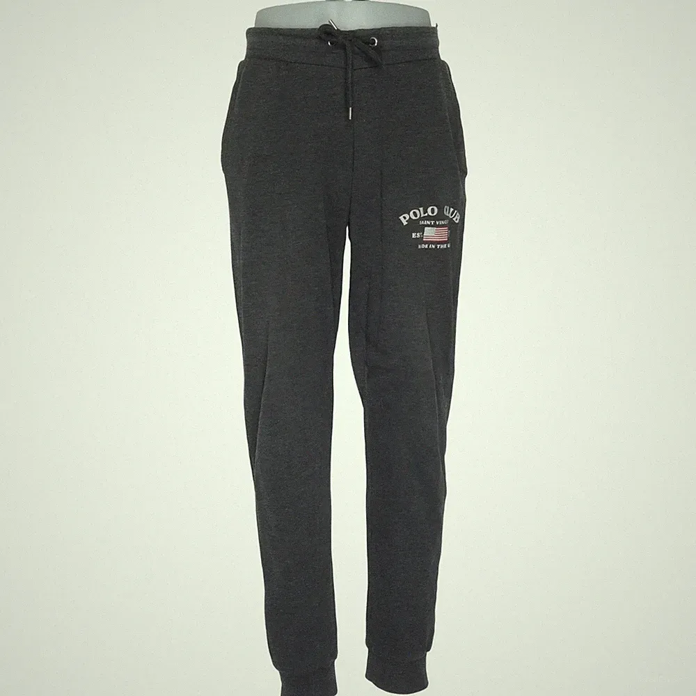 Polo Club, Jogginghose, Größe: M, Grau, Einfarbig, Fleece, Herren #Aw3