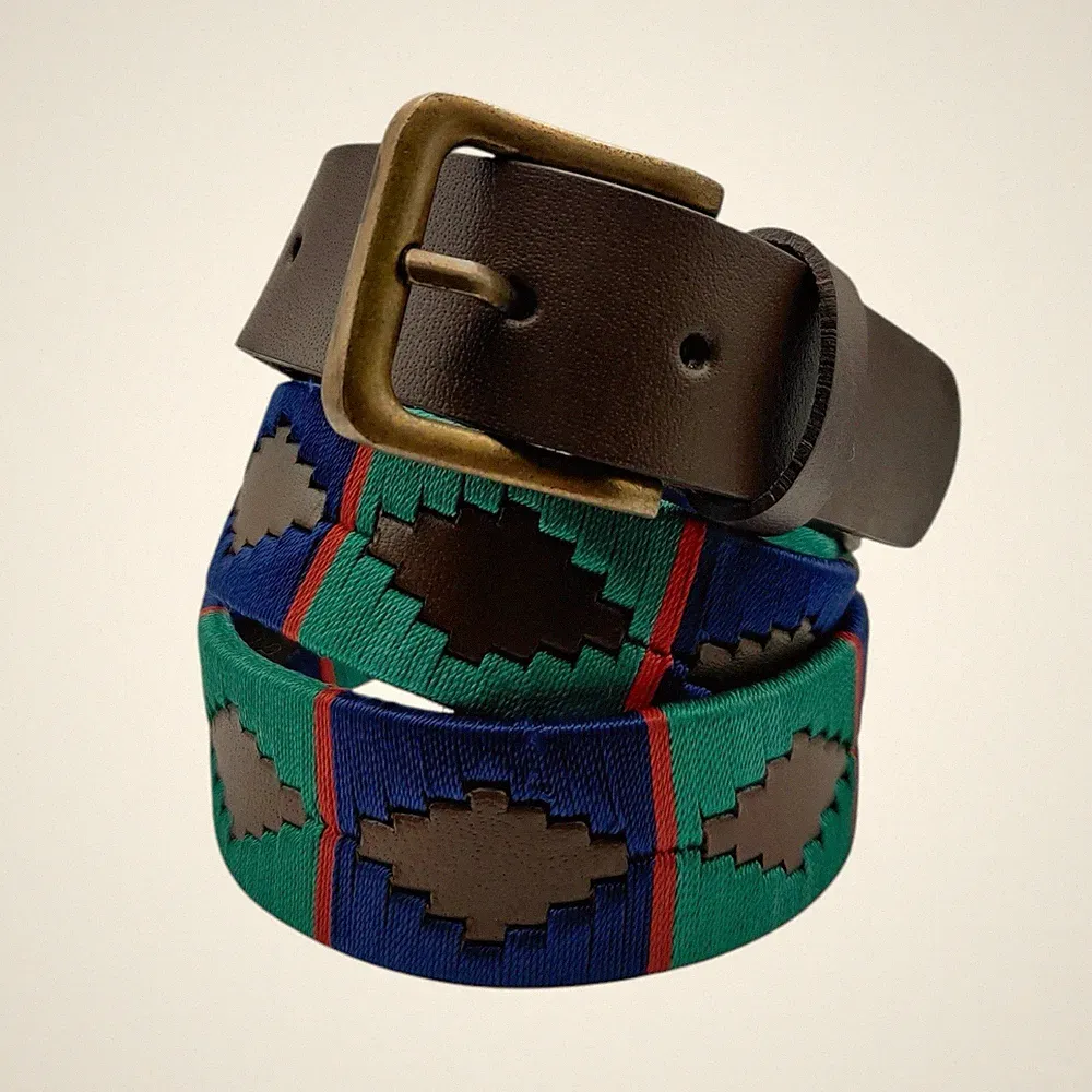 Polo Gürtel Argentinien Gaucho Polo Belt Leder Gürtel UNISEX 100, 105, 110, 115