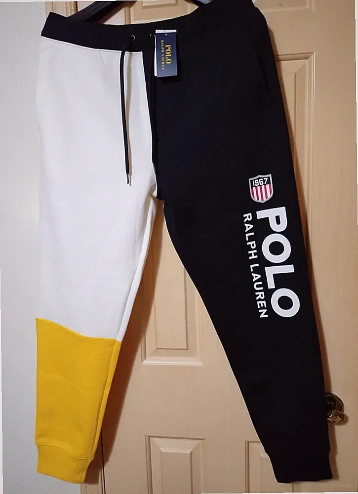 Polo Ralph Lauren 1967 Shield Patch Double Knit Jogger Sweatpants - L - NWT