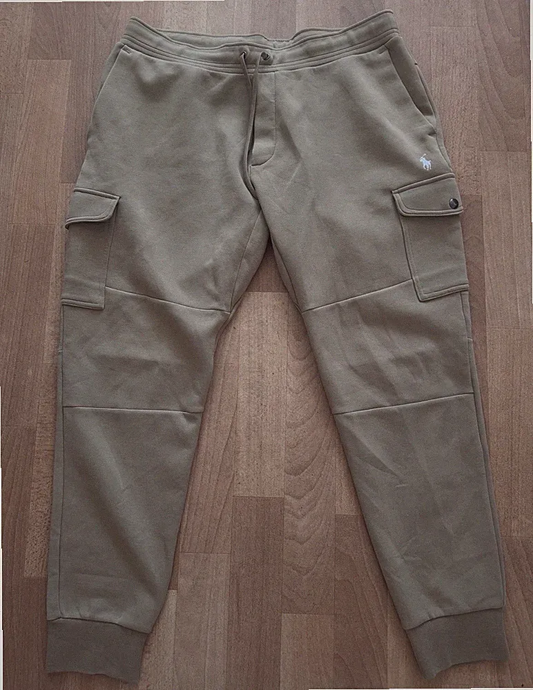 Polo Ralph Lauren Herren Jogginghose Khaki Gr. M Schrittlänge 75cm Cargo Logo