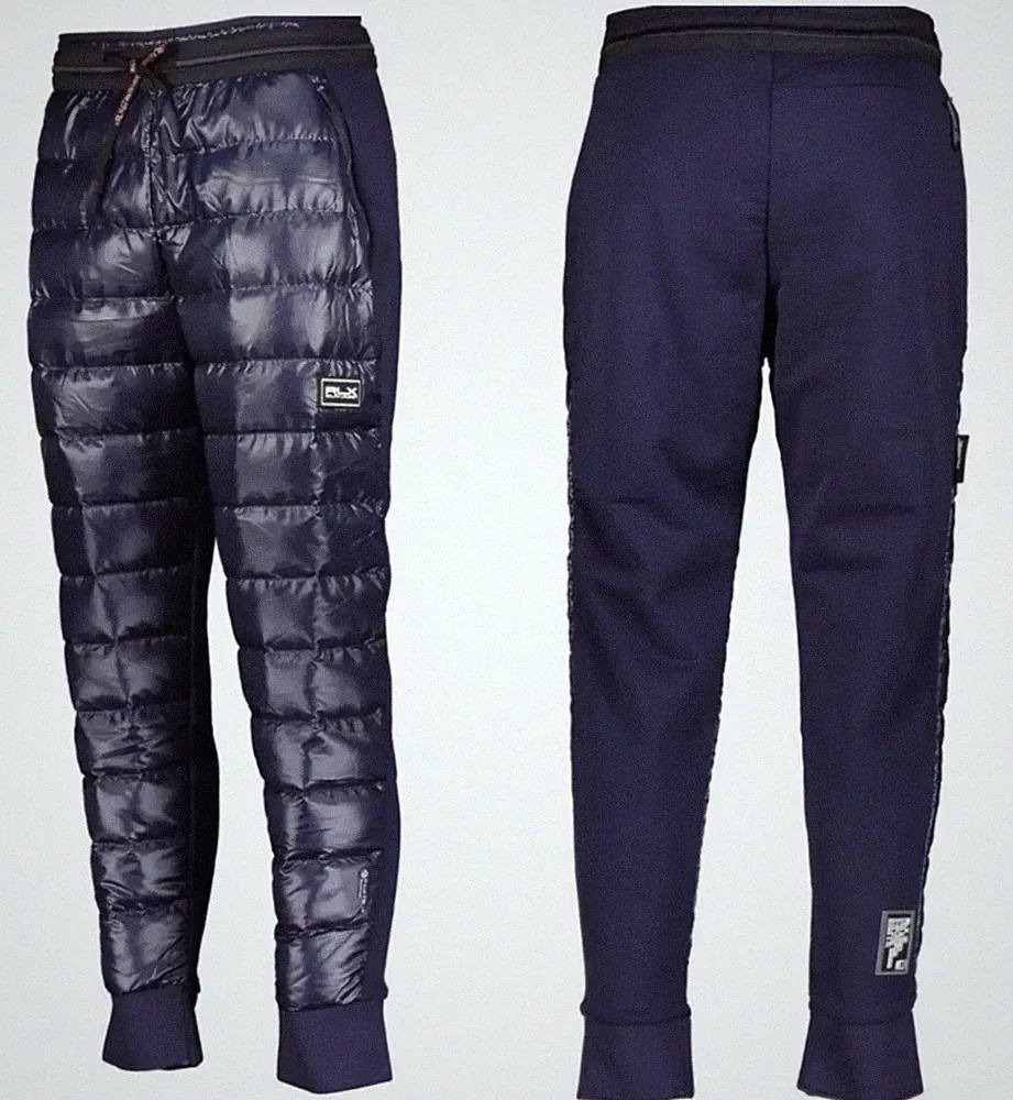 POLO RALPH LAUREN HYBRID DOWN JOGGER DAUNEN JOGGING-HOSE RIPSTOP PANTS JOGGER L