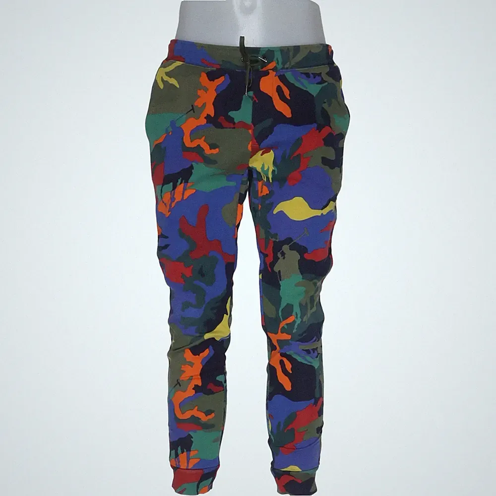 Polo Ralph Lauren, Jogginghose, Größe: M, Blau/Mehrfarbig, Camouflage #FGO