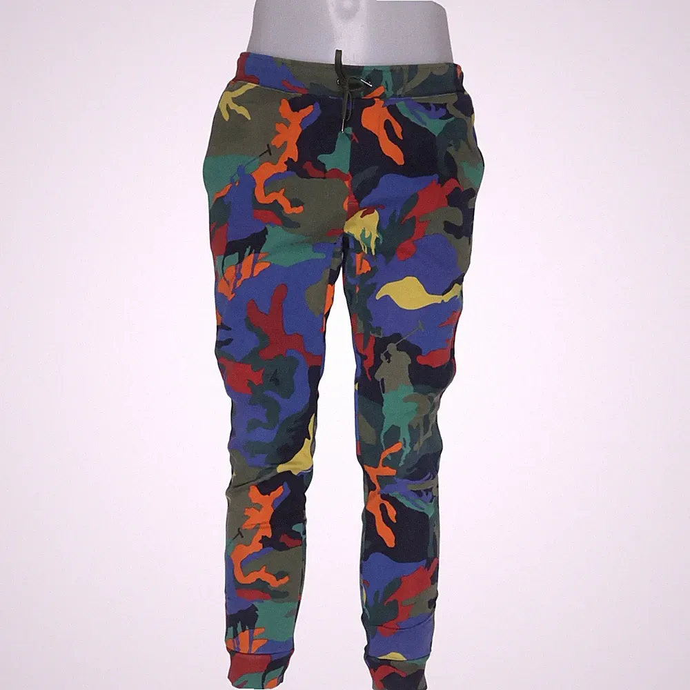 Polo Ralph Lauren, Jogginghose, Größe: M, Blau/Mehrfarbig, Camouflage #FGO