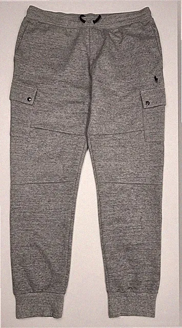 Polo Ralph Lauren Men’s Double-Knit Cargo Jogger Pants Grey Size XL Like New⁠