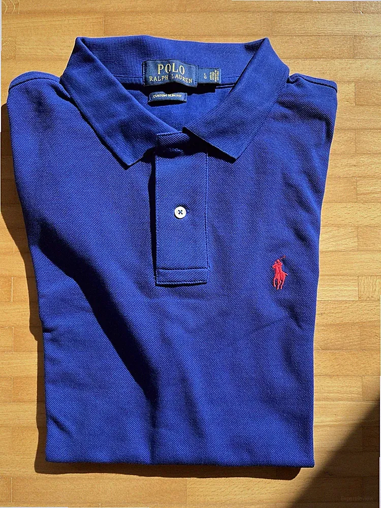 Polo Ralph Lauren Poloshirt Herren L Custom Slim Fit Königsblau Neu Ungetragen