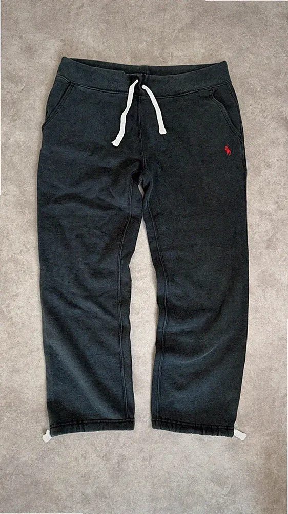 Polo Ralph Lauren Vintage Jogger (S) Schwarz Baggy Pasha Style Jogginghose