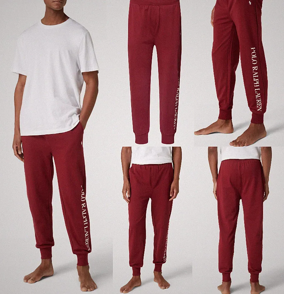 POLO RALPH LAUREN VINTAGE RETRO JOGGER Athletic Logo Hose Sweatpants Pants L