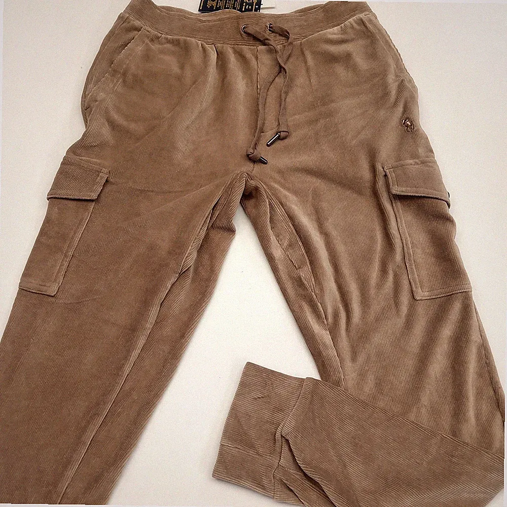 Polo Ralph Lauren XS Strick Cord Cargo Jogginghose Montana Khaki Seconds