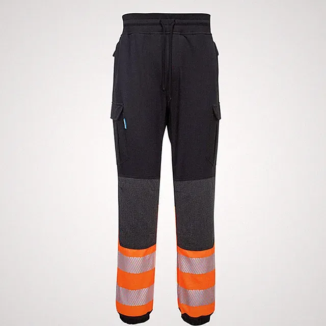 PORTWEST PW3 Hi-Vis Arbeitshose Slim Fit 2-farbig Stretchstoff Jogginghose KX341
