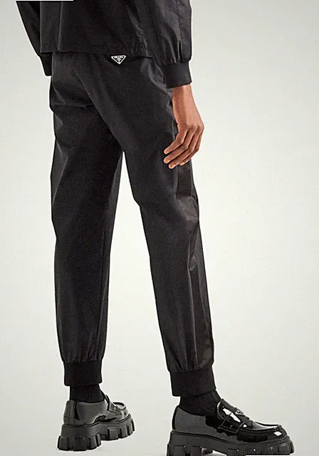 Prada Seiden Mix Joggers Luxuriöse Loungepants Trackpants Jogginghose Hose S