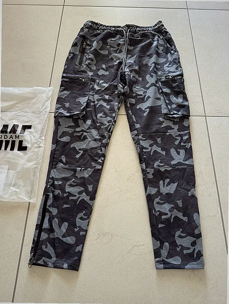 Prime Amsterdam Camouflage Jogginghose mit Taschen Gr. M, Farbe: Blau „NEU"